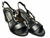Sandałki 39 MARCO TOZZI 28311 czarne na obcasie